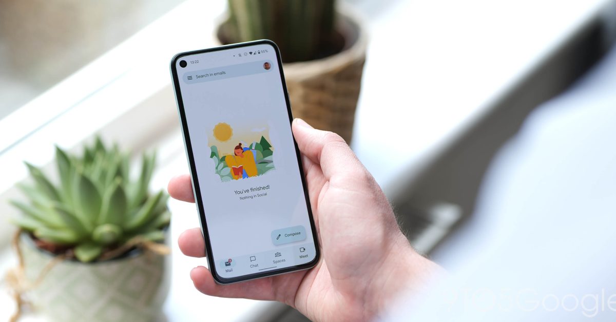 Gmail sur Android déploie de nouvelles icônes de barre d'état pour Google Chat, Spaces - 9to5Google