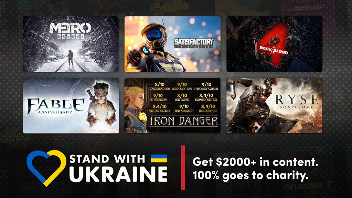 Humble Bundle ajoute plus de jeux au package caritatif "Stand with Ukraine"