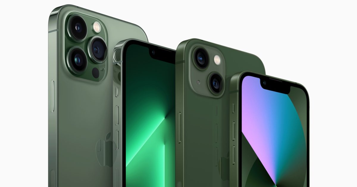 Vous pouvez maintenant précommander le nouvel iPhone 13 vert d’Apple et l’iPhone 13 Pro vert alpin