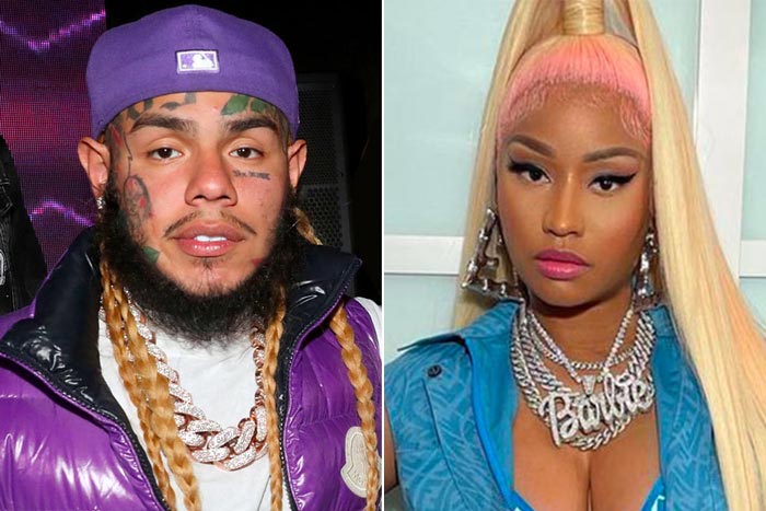 6ix9ine appelle Nicki Minaj pour avoir « menacé » Barbz