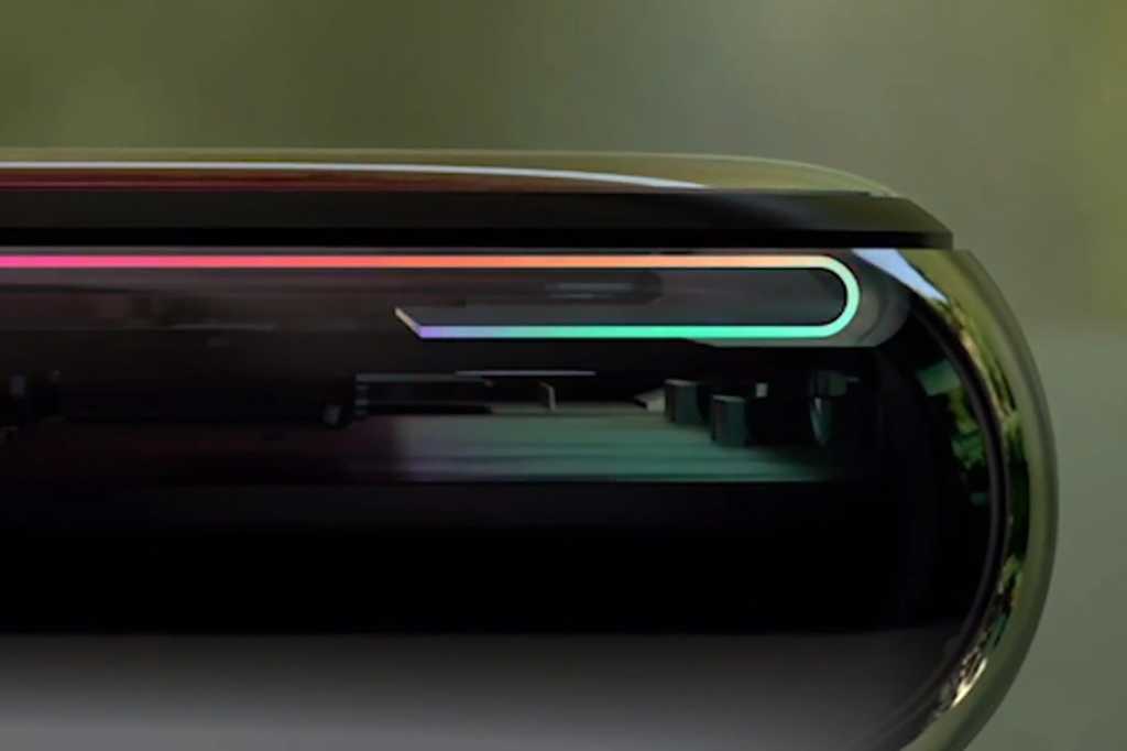 iPhone X display fold