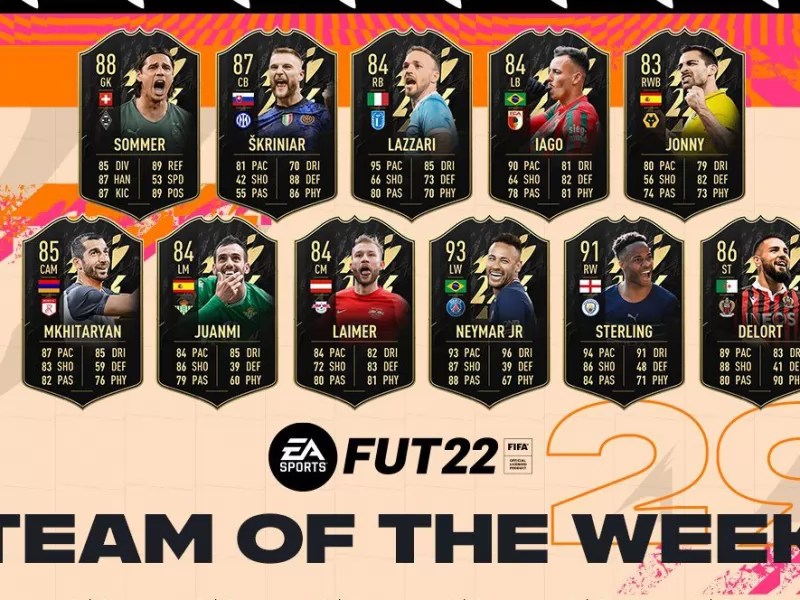 FIFA 22 TOTW : Neymar et Sterling sont dans l'équipe de la semaine 29