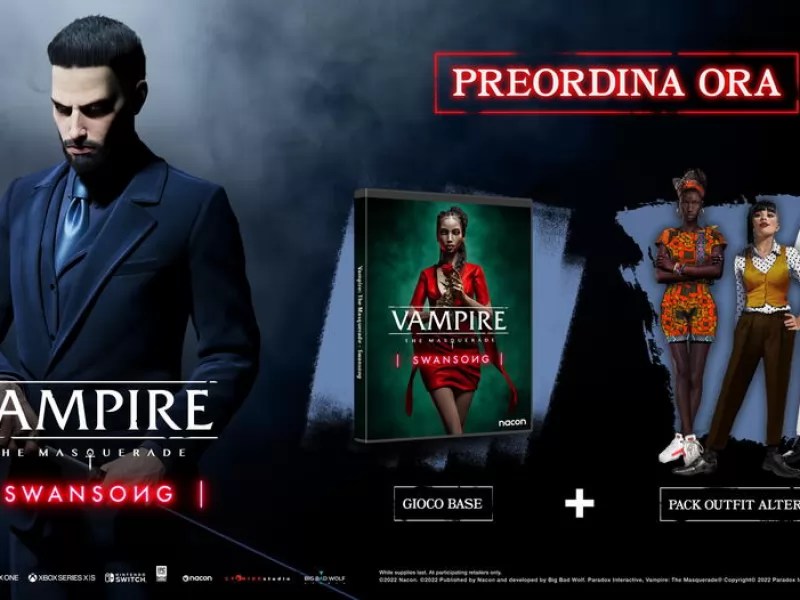 GameStop : précommandez Vampire The Masquerade Swansong et bénéficiez d'une réduction avec Morbius