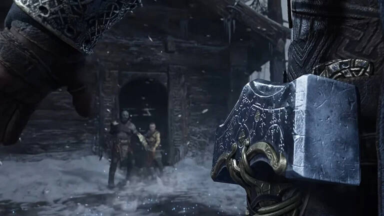 God of War Ragnarok, quelqu'un a créé le vrai Mjölnir (et c'est beau)