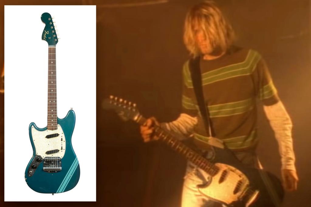 La guitare ‘Smells Like Teen Spirit’ de Kurt Cobain pourrait rapporter 800 000 $ aux enchères
