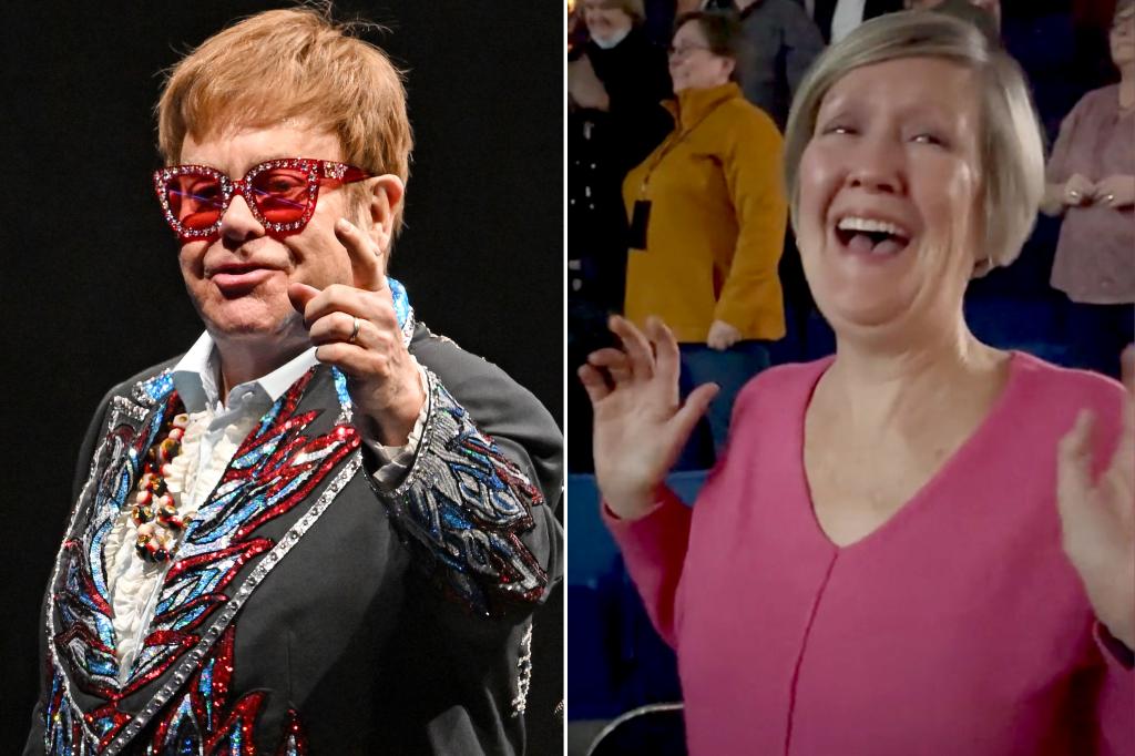 La réaction «euphorique» de maman au concert d’Elton John fait pleurer les téléspectateurs