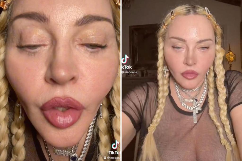 La vidéo « troublante » de Madonna sur TikTok avant les Grammys suscite l’inquiétude des fans