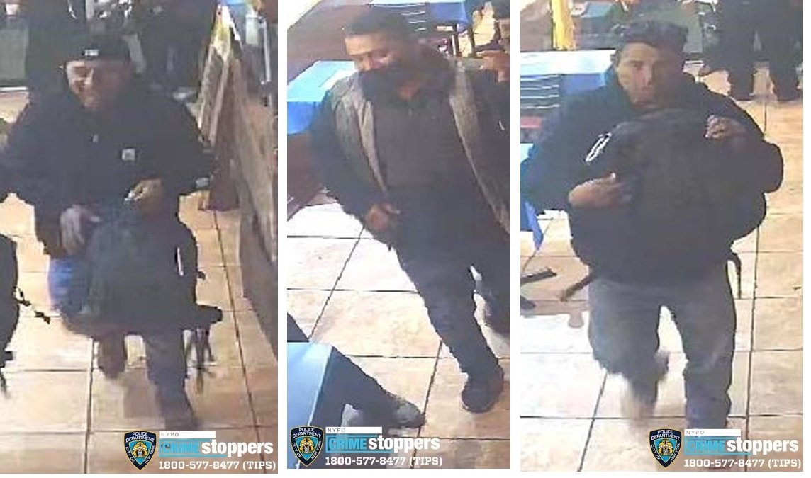 NYPD: Trio recherché après coup de poing, homme volé d'iPhone, portefeuille à bord du train 7 - NBC New York