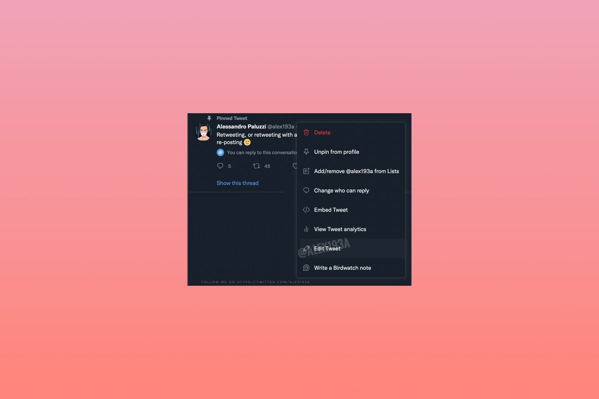 Voici à quoi pourrait ressembler le prochain bouton d'édition de Twitter - XDA Developers