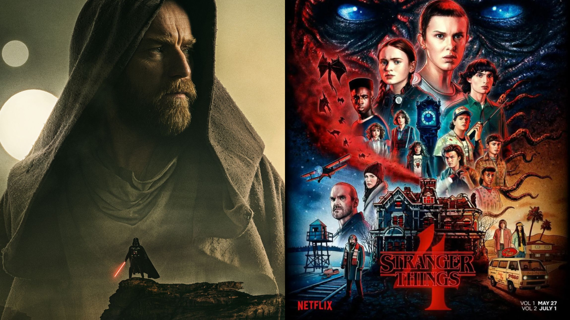 Disney+ et Netflix s'affrontent ce week-end avec les sorties d'Obi-Wan et de Stranger Things