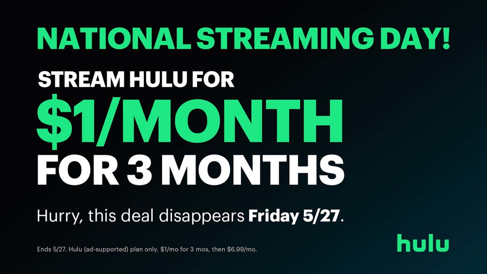 Hulu célèbre la Journée nationale du streaming avec 85% de réduction pour les nouveaux abonnés éligibles - WLS-TV