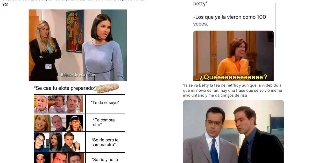 Les meilleurs mèmes de Betty, la moche et son départ imminent de Netflix