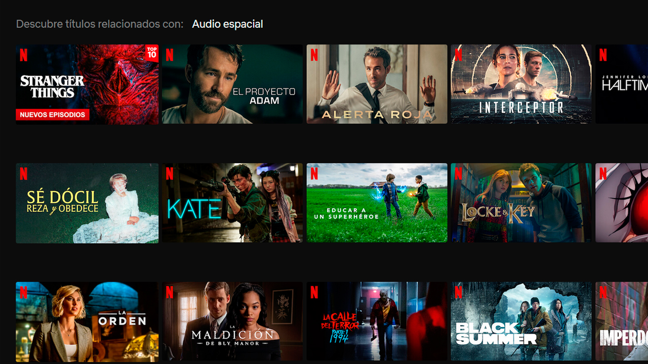 Nouvelle fonctionnalité sur Netflix : qu'est-ce que le nouveau spatial audio (et qui peut l'utiliser et comment)
