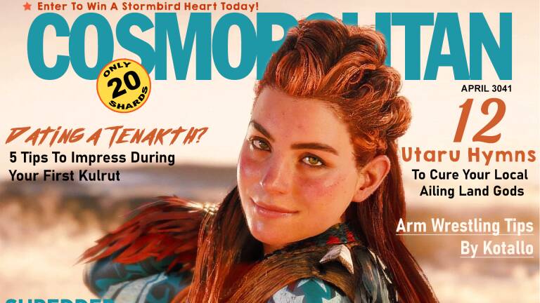 Aloy a atterri sur la couverture d'un magazine de mode, encore une fois (mais fait par des fans)