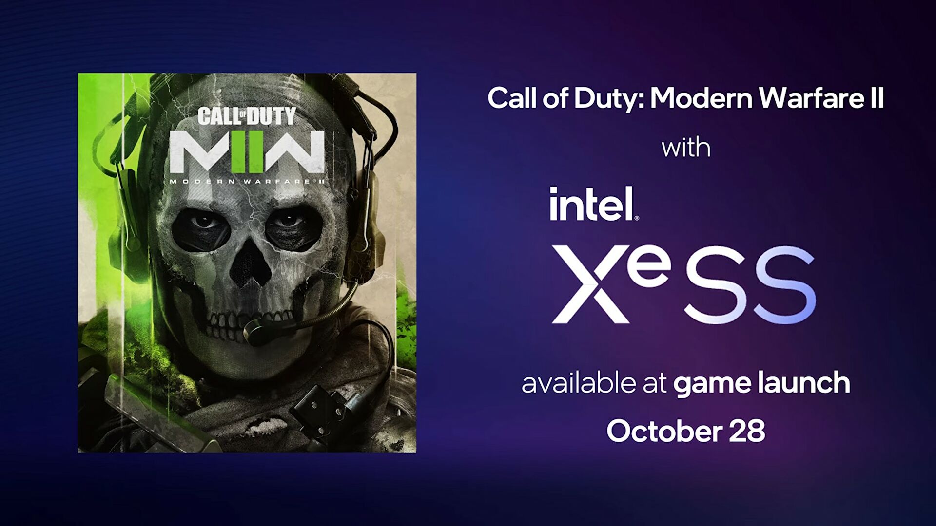 Call of Duty Modern Warfare 2 disposera de la technologie XeSS d'Intel au lancement, confirmant l'arrivée des nouveaux GPU d'ici quelques mois