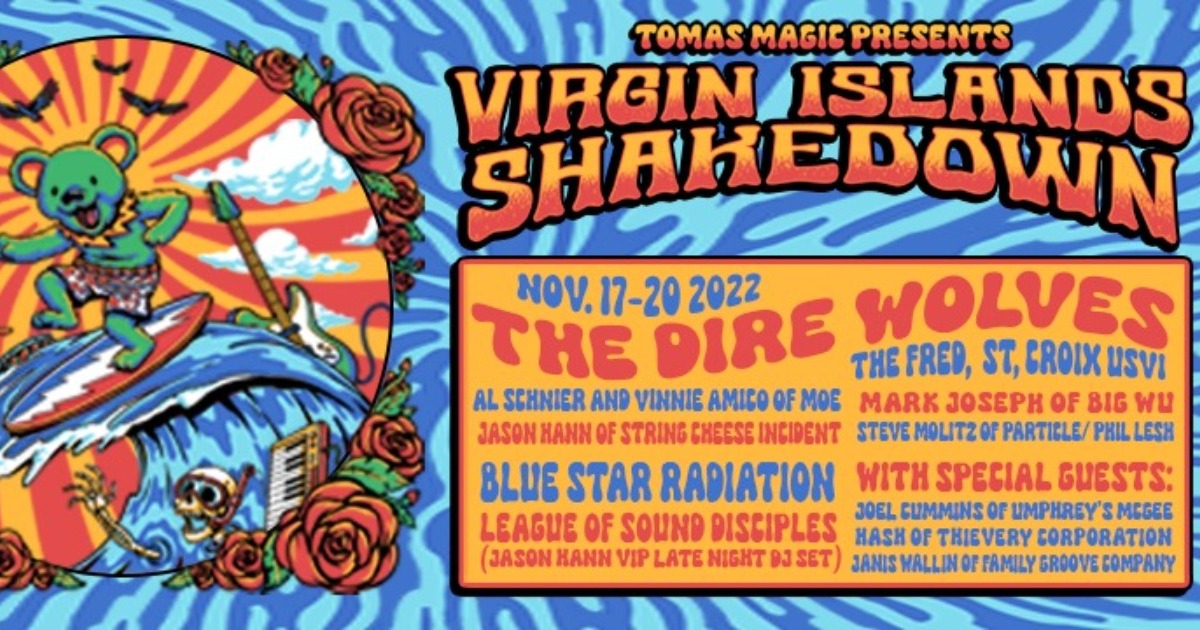 Shakedown des îles Vierges pour célébrer la musique des Grateful Dead avec des membres de moe., The String Cheese Incident et plus