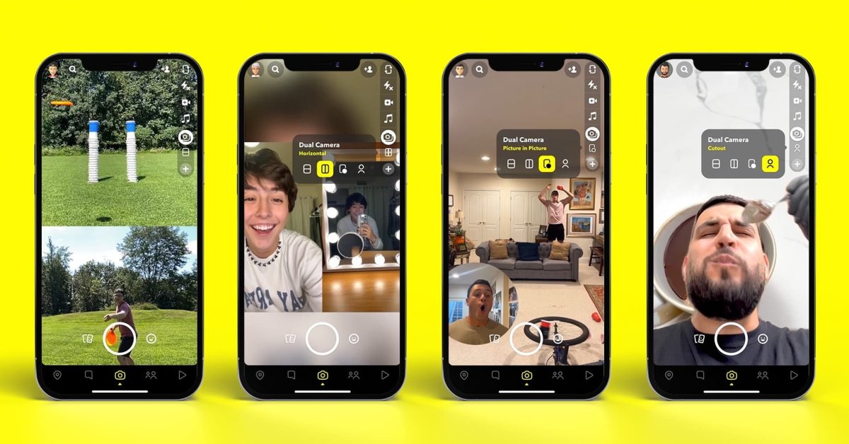 Snapchat pour iOS ajoute la prise en charge tant attendue de l'enregistrement à double caméra