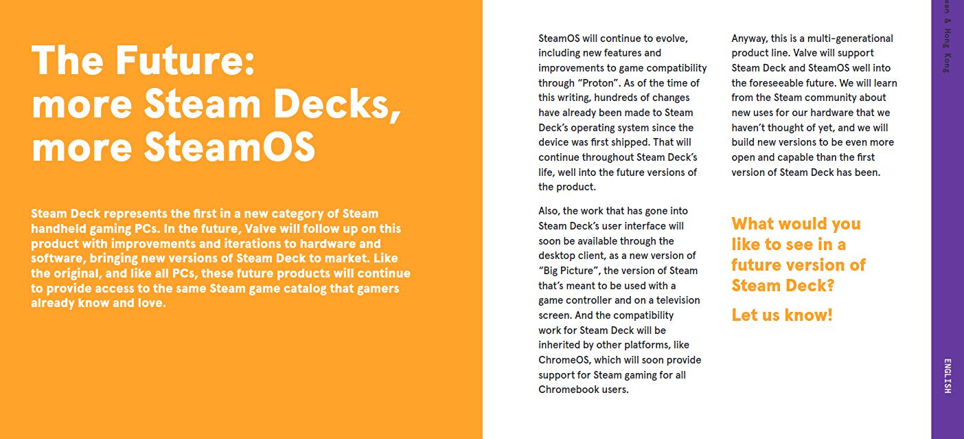 Steam Deck 2.0 sera plus "ouvert" et avec plus de capacité, a déclaré Valve