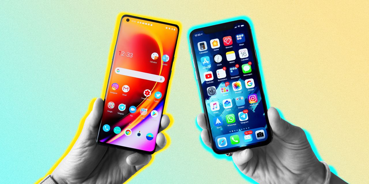 Vous aimez l'iPhone.  Votre partenaire aime Android.  Voici comment le faire fonctionner.  - Le journal de Wall Street