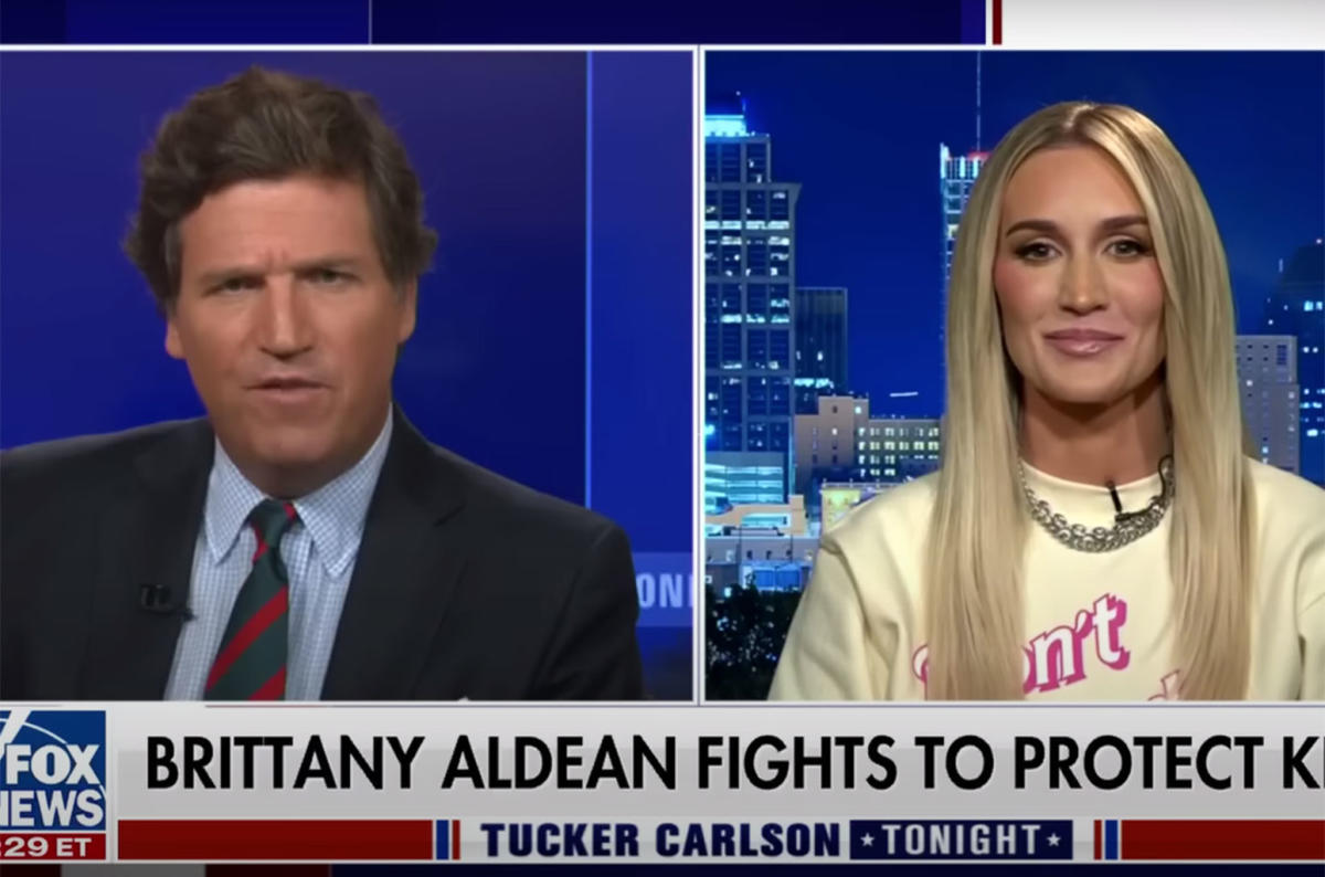Brittany Aldean défend ses commentaires transphobes sur « Tucker Carlson »: « Je défends les enfants »