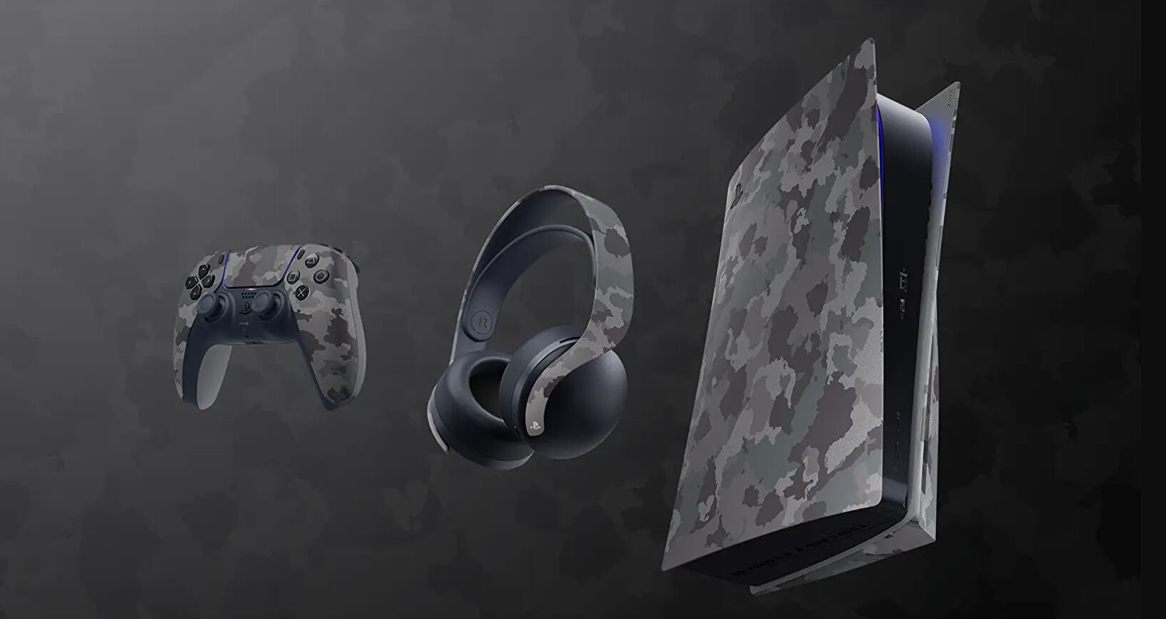 Les écouteurs sans fil PS5, DualSense et Pulse 3D annoncés dans le nouveau coloris "Gray Camouflage"