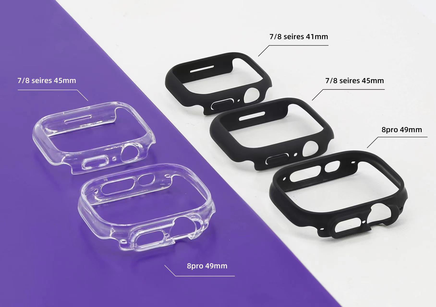 Taille alléguée du boîtier Apple Watch Pro de 49 mm par rapport aux prochains modèles de la série 8 dans de nouvelles images
