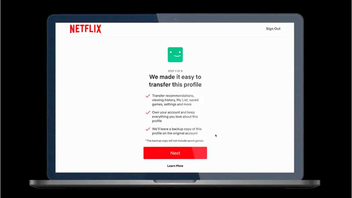 Netflix permitirá transferir los datos de tu perfil a una nueva cuenta para reducir el número de cuentas compartidas