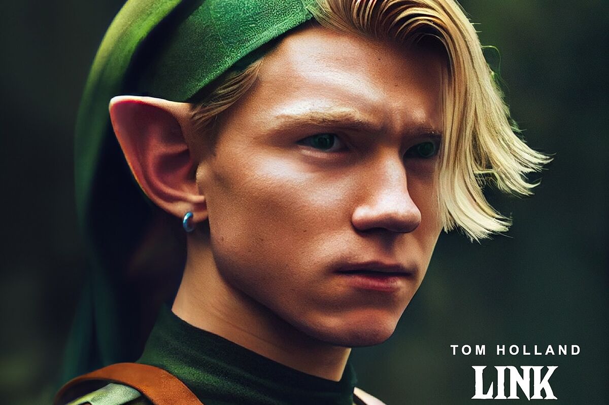Tom Holland en Link et Emma Watson en Zelda ?  Affiches de la prétendue adaptation Netflix de The Legend of - Marca México