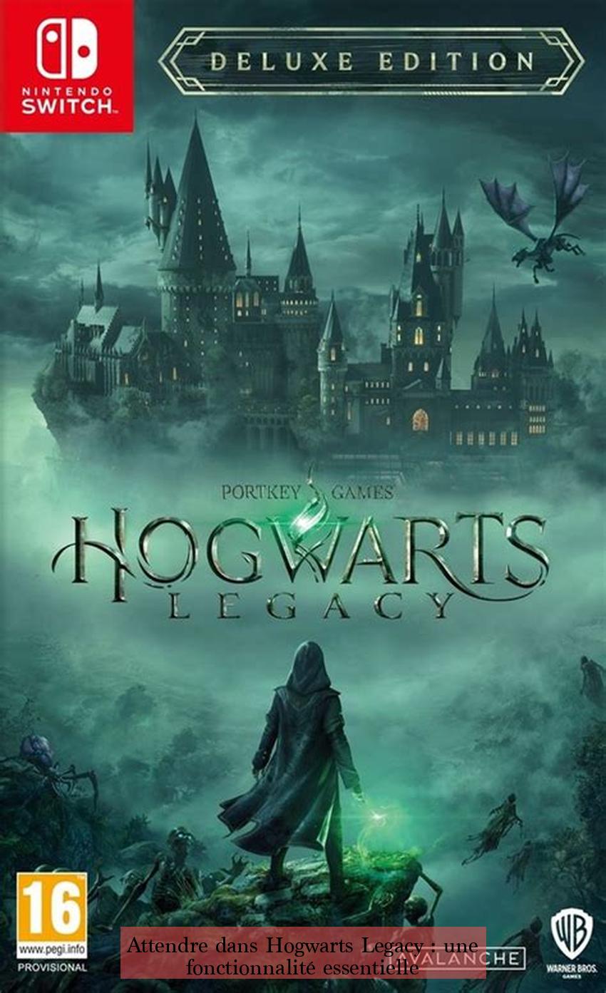 Attendre dans Hogwarts Legacy : une fonctionnalité essentielle