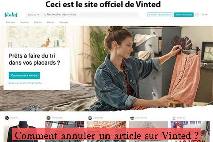 Comment annuler un article sur Vinted ?