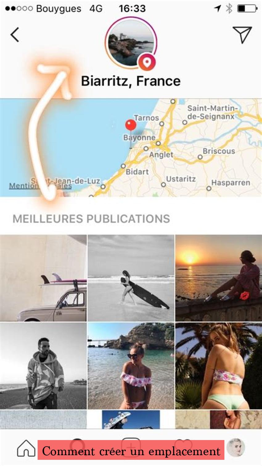 Comment créer un emplacement