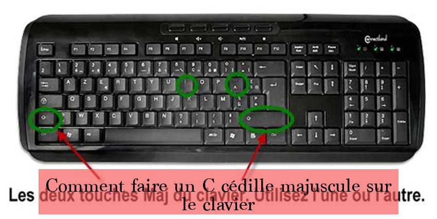 Comment faire un C cédille majuscule sur le clavier