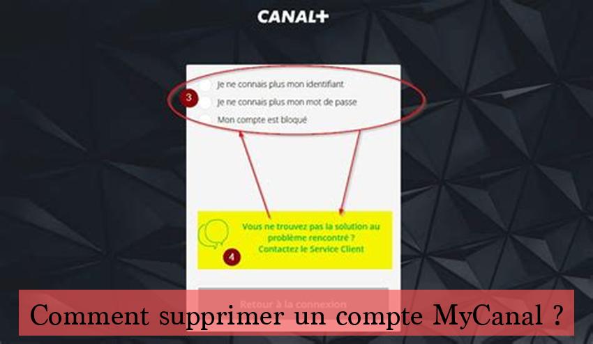 Comment supprimer un compte MyCanal ?