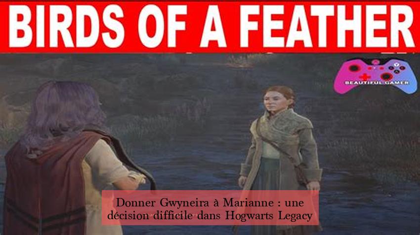 Donner Gwyneira à Marianne : une décision difficile dans Hogwarts Legacy