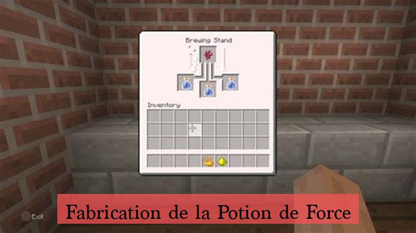 Fabrication de la Potion de Force