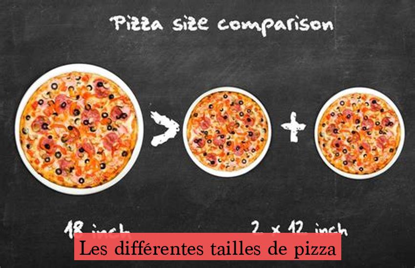 Les différentes tailles de pizza