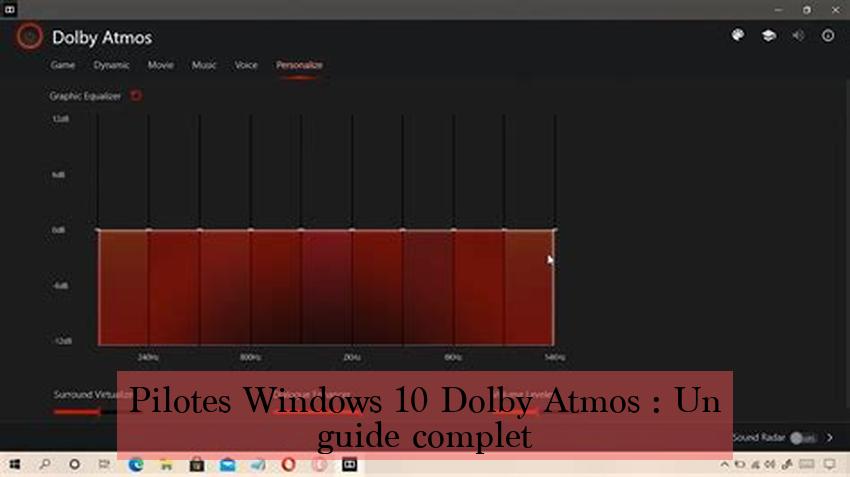 Pilotes Windows 10 Dolby Atmos : Un guide complet