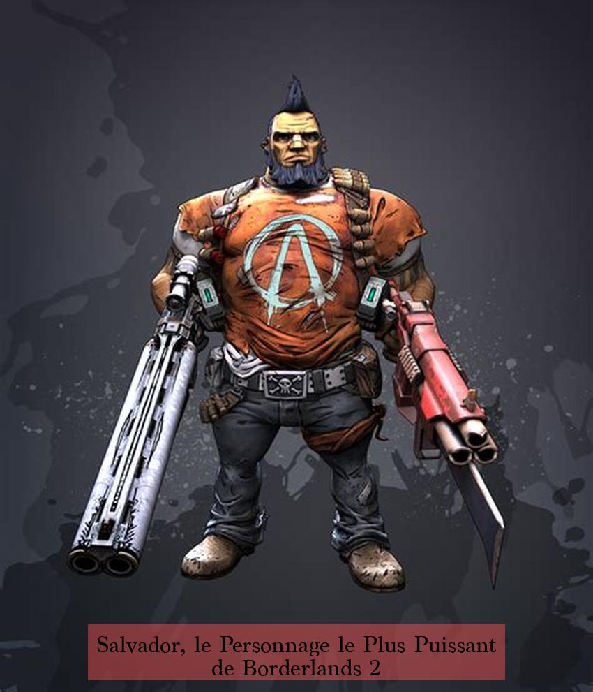 Salvador, le Personnage le Plus Puissant de Borderlands 2