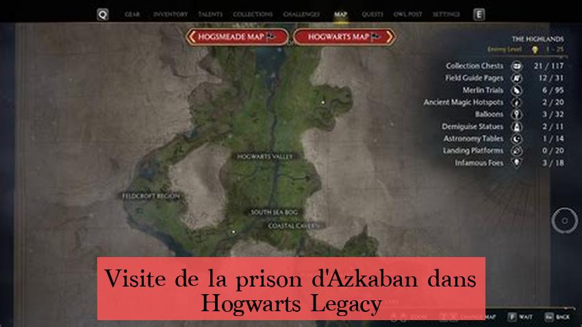 Visite de la prison d'Azkaban dans Hogwarts Legacy