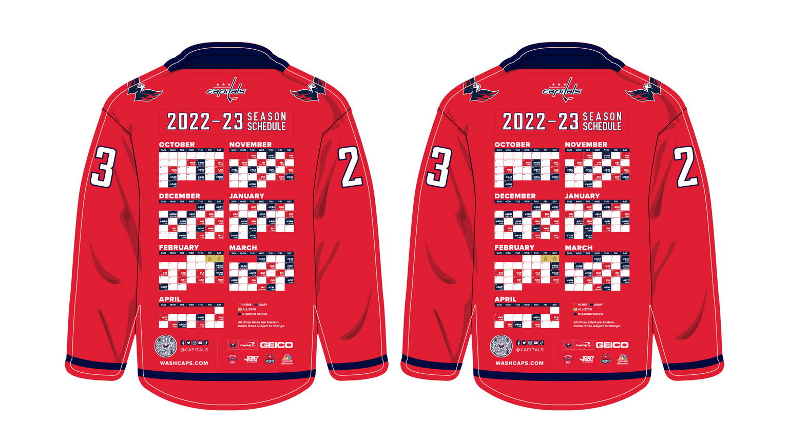 Capitals 2022 23 Promotional Schedule Includes Alex Ovechkin Goal Counter Bobblehead Biscuit Stuffed Animal