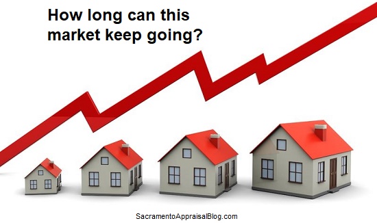 How Long Can This Market Keep Going Sacramento Appraisal Blog Real Estate Appraiser