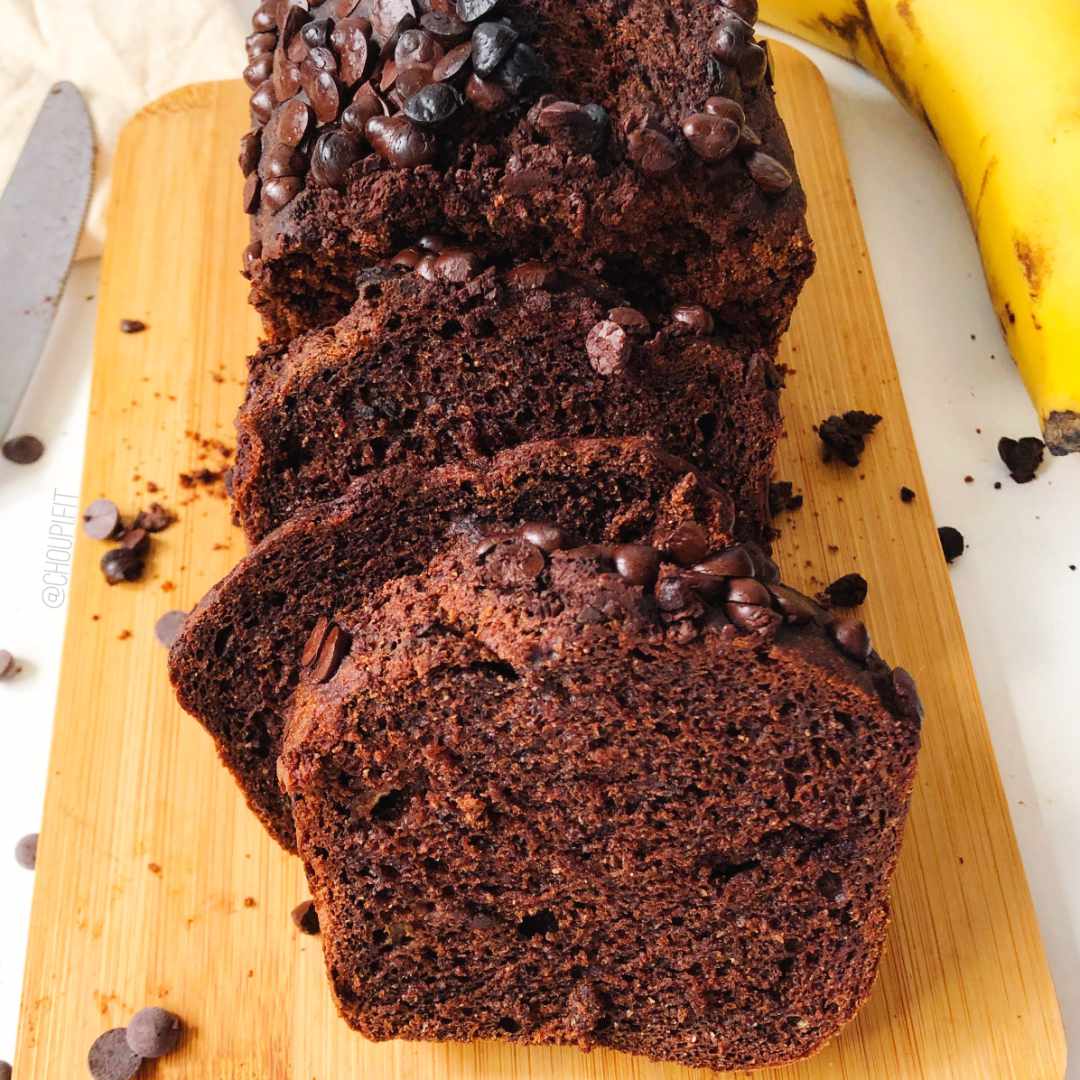 Gateau A La Banane Et Chocolat Vegan Banana Bread Healthy Sainplement Healthy