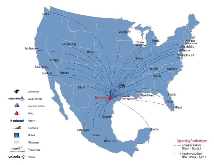 San Antonio Adds Nonstops To Miami And New Orleans With Cancun Coming Next
