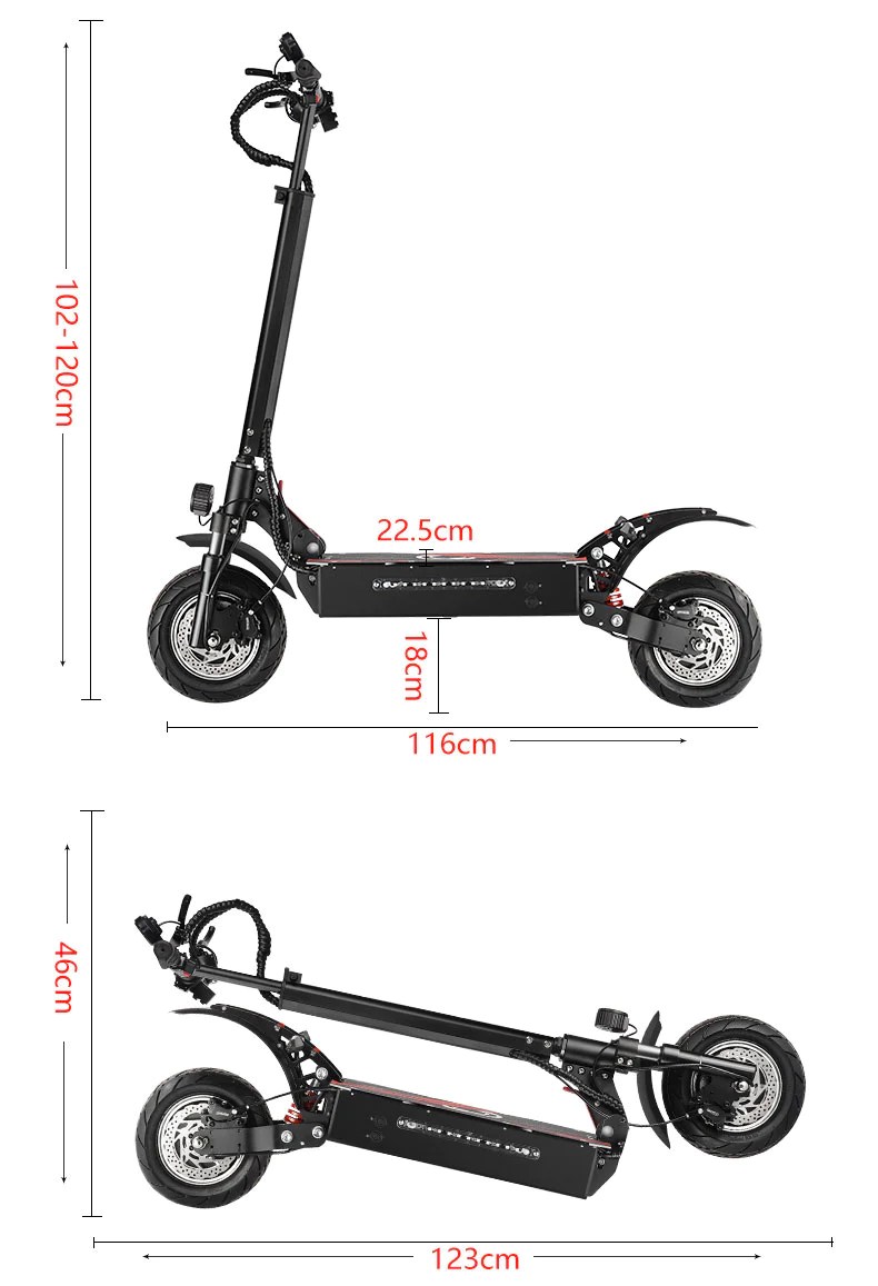 Geometry of SANSA S7 Pro Electric Scooters