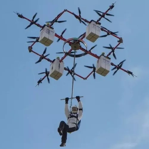 Special drones to rescue people, send packages and agriculture from the SANSA brand