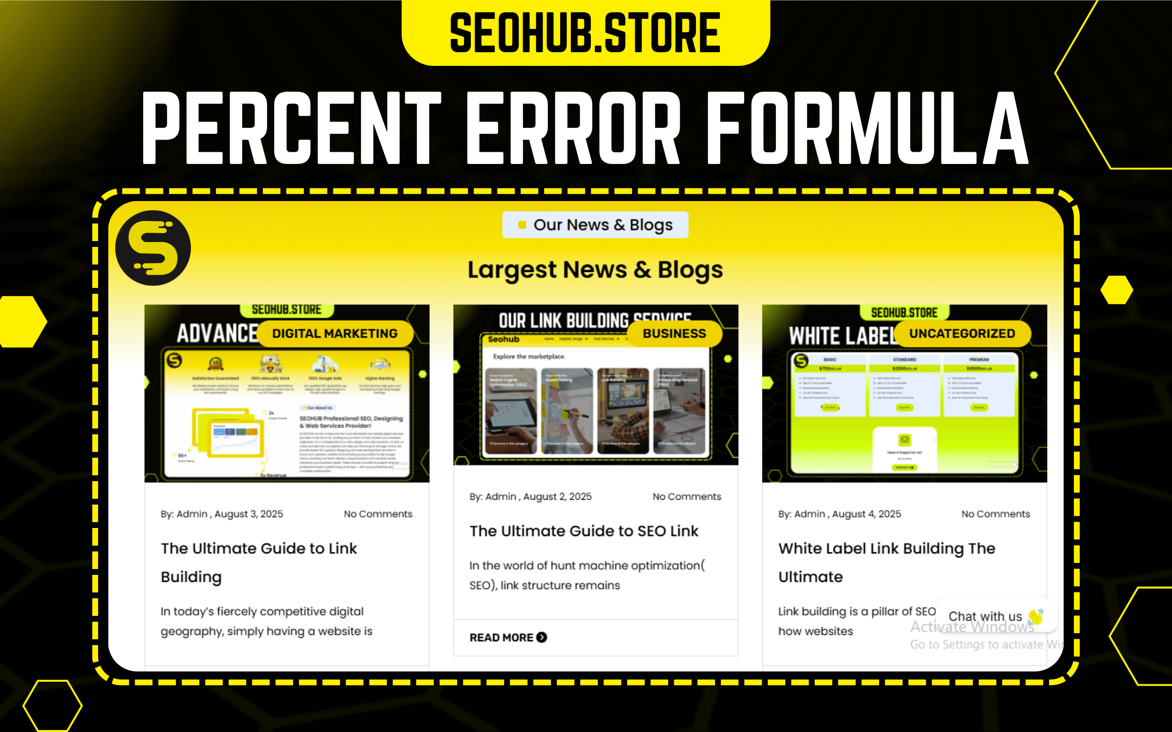 percent error formula