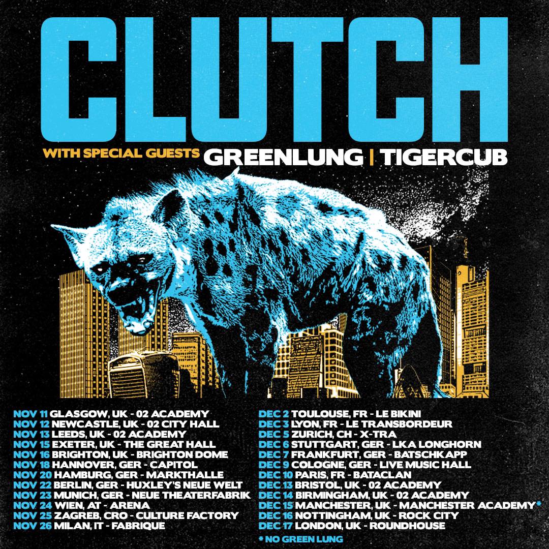 Clutch European Tour 2022 Setlist Playlist Setlist Guy