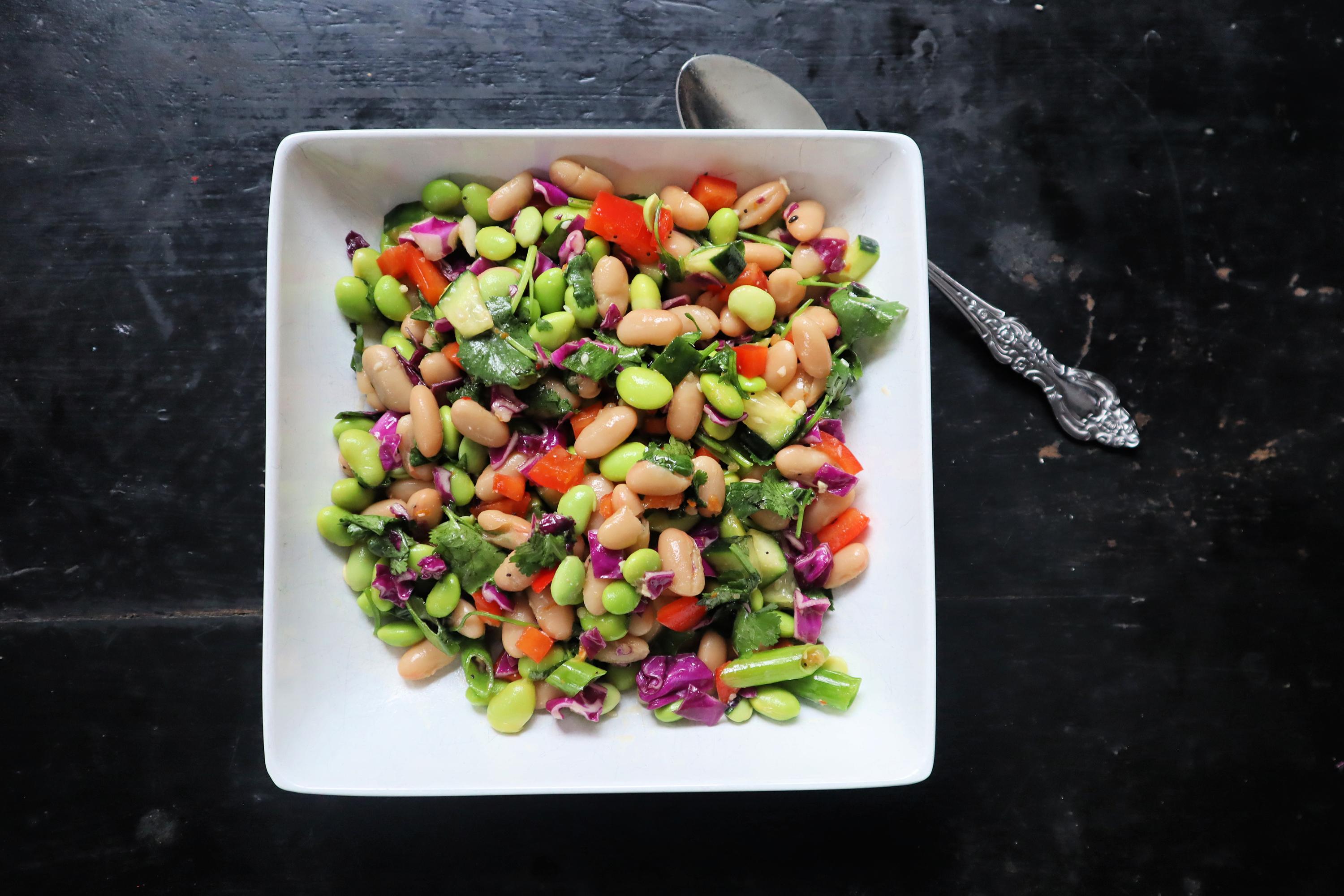 Orange-Miso Mukimame Salad