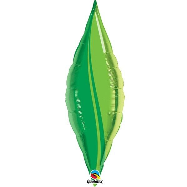 Ballon en aluminium Qualatex Taper 27 pouces - Feuille verte