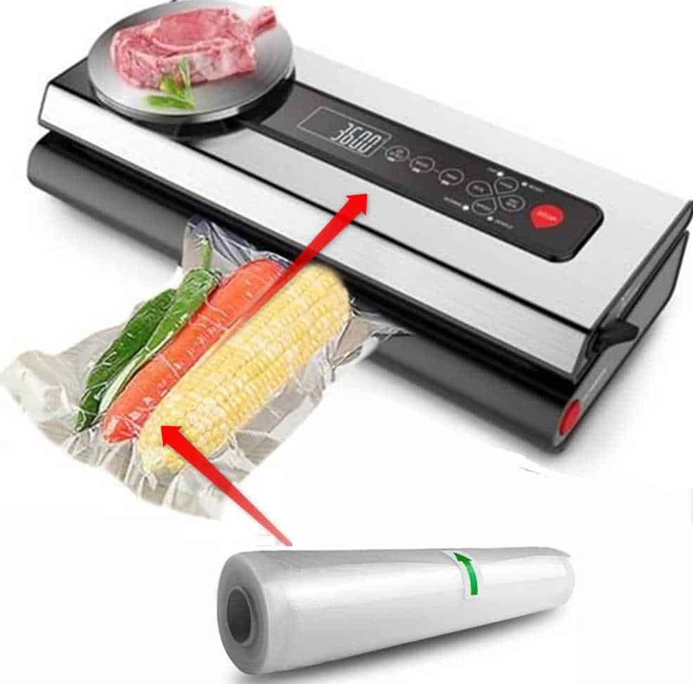 Rouleau continu pour sachets sous vide, 28x600 cm pour soudeuse sous-vide